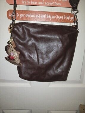 Steve Madden Women’s Brown Crossbody Shoulder Bag - Classic Everyday Style